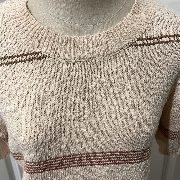 ☀NWOT Bohme sweater short sleeve Size M - Picture 3 of 6
